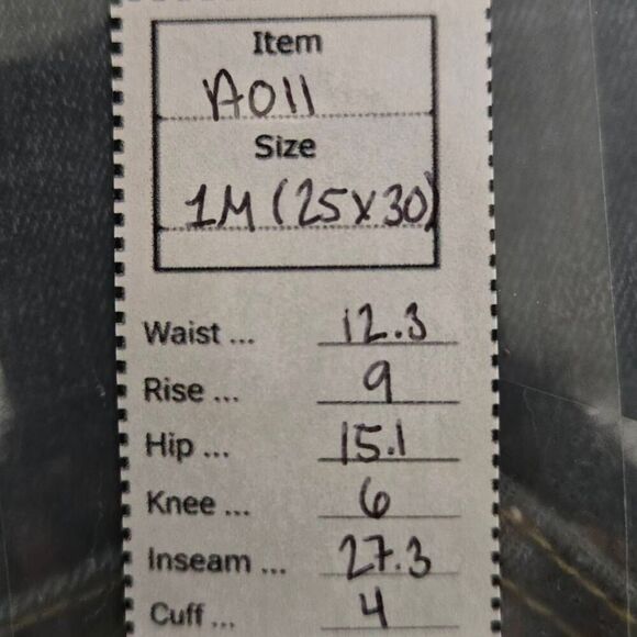 Denizen from Levi's Mid Rise Jeggings(A011)-Size 1M (25x30) for Women - Picture 10 of 10